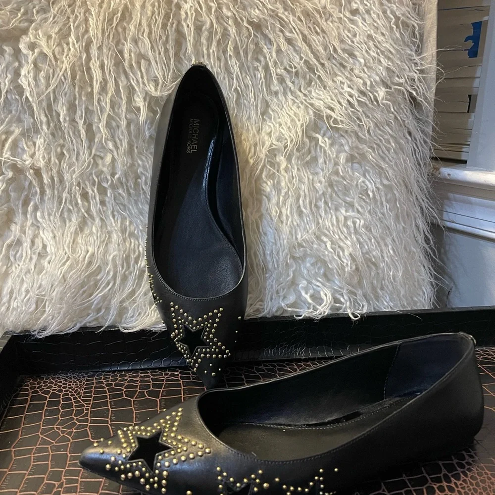Michael Kors gold and black studded flat - Picture 7 of 7